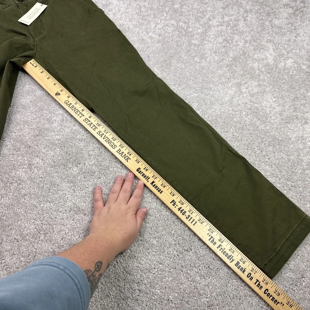 NWT Banana Republic High Rise Authentic Chino Twill Straight Pant Olive‎ Green 0